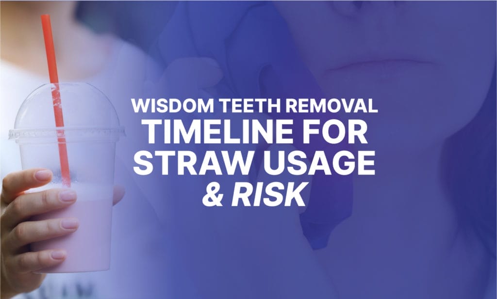timeline for straw use and risk after wisdom teeth removal